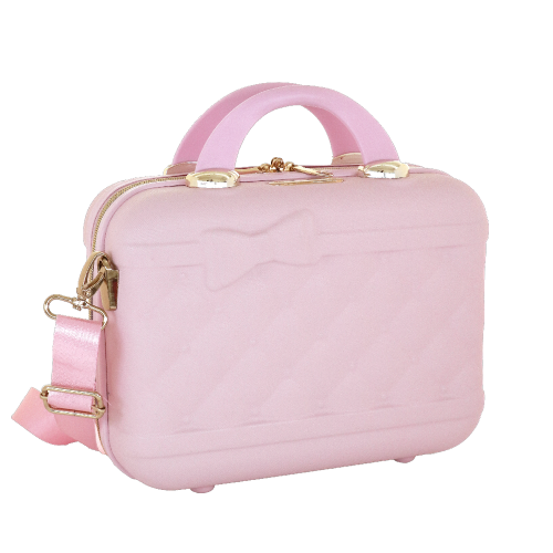 VANITY CASE C/TRACOLLA BABY PINK 15LT