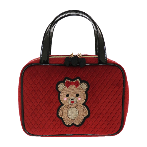 TRAVEL CASE M TEDDY CHIC ROSSO C