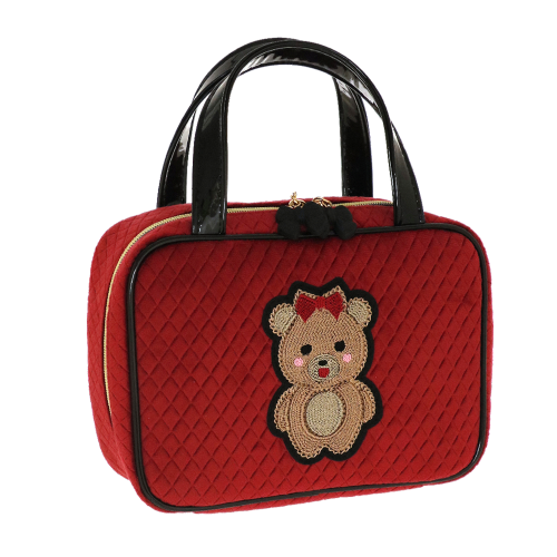 TRAVEL CASE M TEDDY CHIC ROSSO C