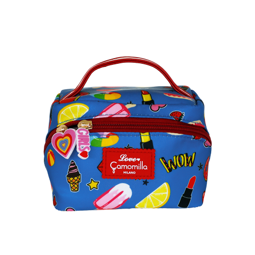 BEAUTY BAG S CANDY LIPS BLU