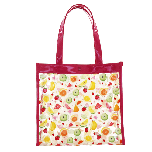 TOTE BAG TROPICAL JUICE FUCSIA