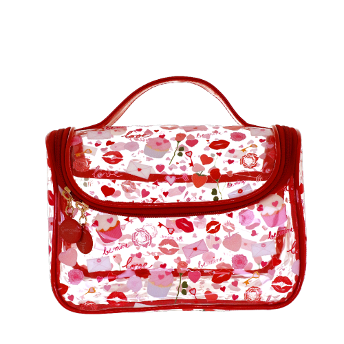 TRAVEL BAG LOVE PEEK ROSSO P