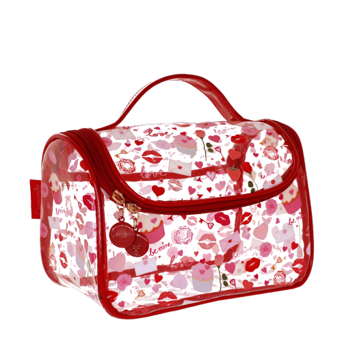 TRAVEL BAG LOVE PEEK ROSSO P