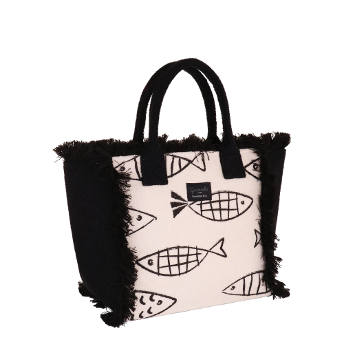 BORSA CITY S SPUGNA PESCE NERO