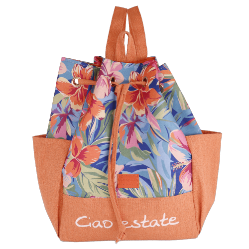 ZAINO MARE M TROPICAL ARANCIONE