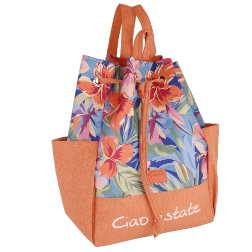 ZAINO MARE M TROPICAL ARANCIONE