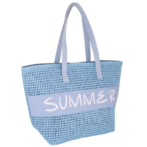 BORSA MARE L CROCHET SUMMER TURCHESE