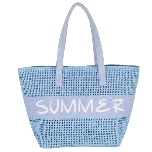 BORSA MARE L CROCHET SUMMER TURCHESE