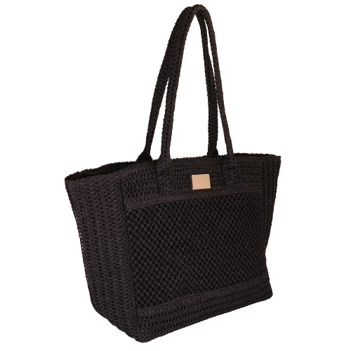 BORSA CITY M CROCHET NERO C