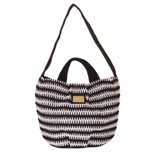 BORSA CITY S RIGA CROCHET NERO