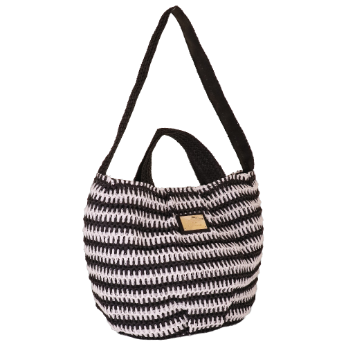 BORSA CITY S RIGA CROCHET NERO