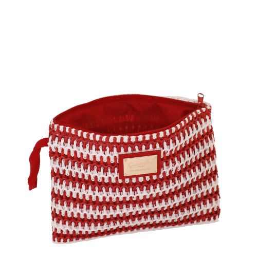 BUSTA MARE M RIGA CROCHET ROSSO SC/P