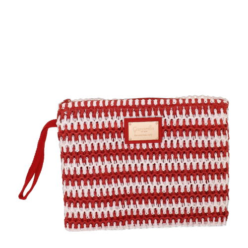 BUSTA MARE M RIGA CROCHET ROSSO SC/P