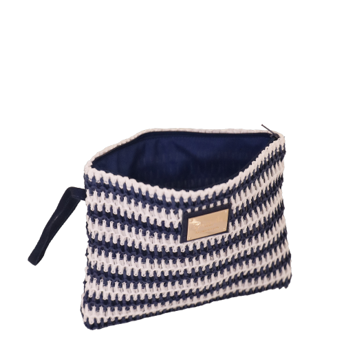 BUSTA MARE M RIGA CROCHET BLU SC/P/T