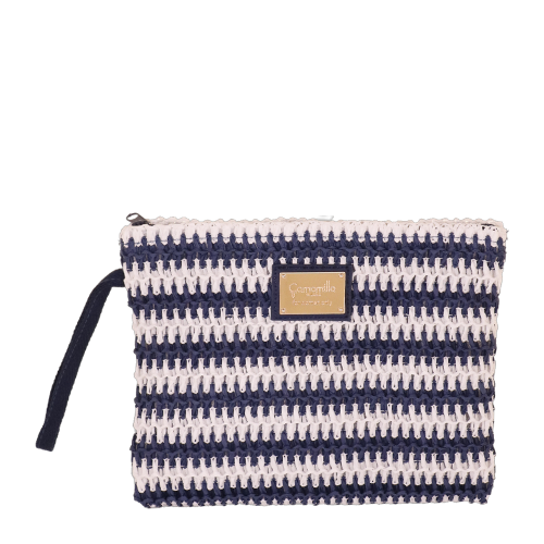 BUSTA MARE M RIGA CROCHET BLU SC/P/T