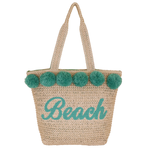 CESTA MARE M POMPON VERDE