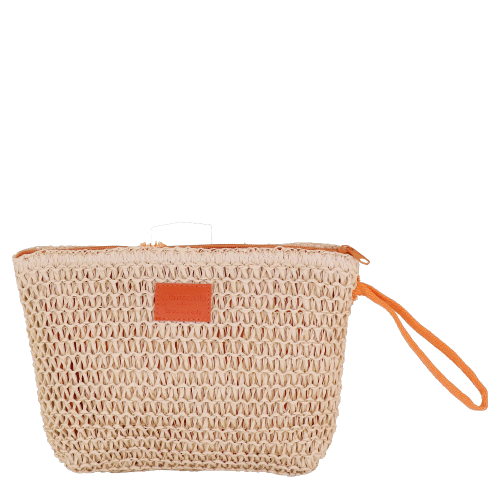 BUSTA MARE L POMPON ARANCIONE