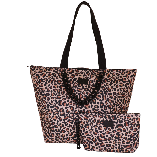 BORSA MARE L+BUSTA CATENA LEO NERO