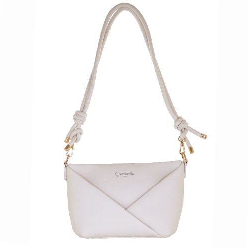 BORSA TRACOLLA GLASSE BIANCO MS