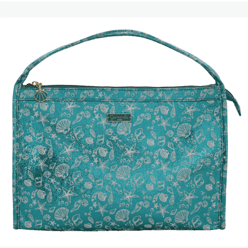 BUSTA L CON MANICI SHELL SHINE TURCHESE
