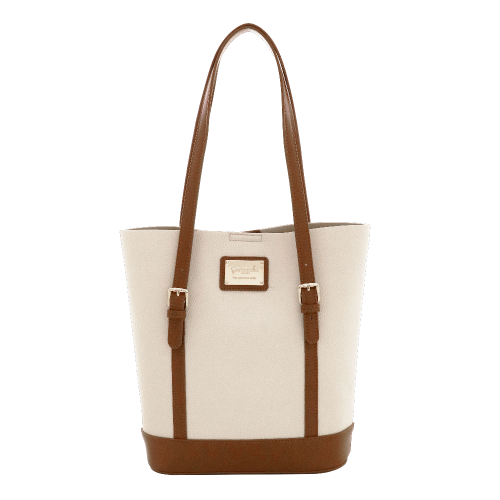 BORSA SPALLA TOFFEE BIANCO