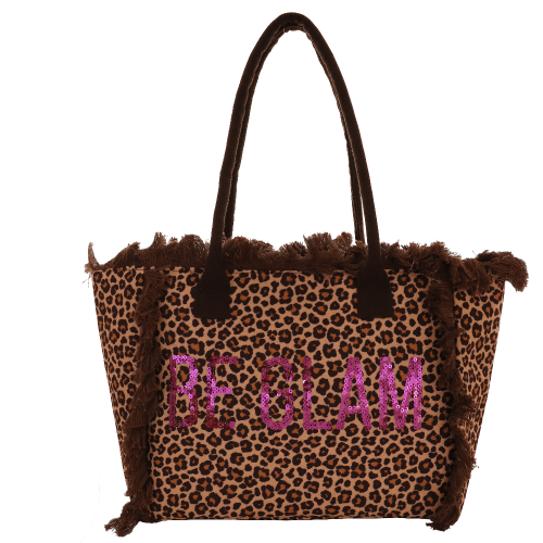 BORSA CITY M BE GLAM FRANGE LEO F.SC/P