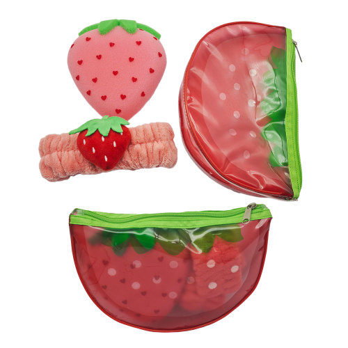 SET SHOWER STRAWBERRY C/T