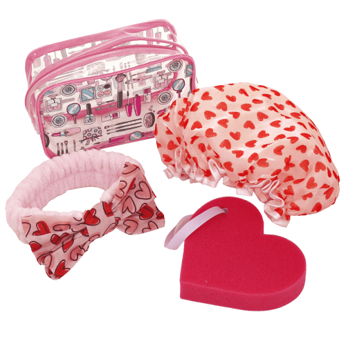 SET SHOWER LOVE PINK P/C/T
