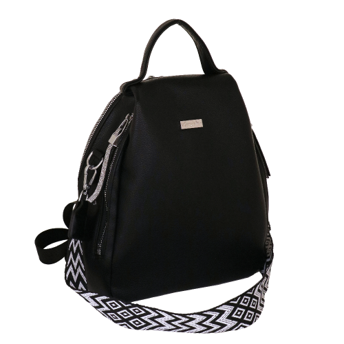 ZAINO CHIC FRIZZY NERO