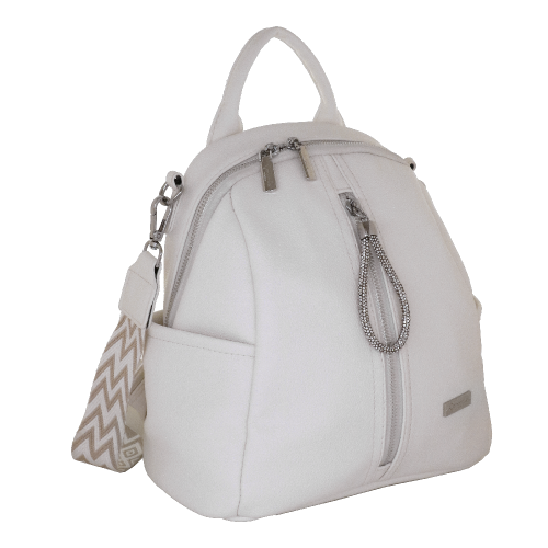 ZAINO CITY FRIZZY BIANCO SC/P