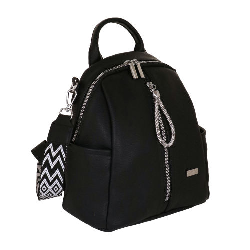 ZAINO CITY FRIZZY NERO SC/P