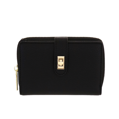 PORTAFOGLIO F ZIP S SWEET & CHIC NERO
