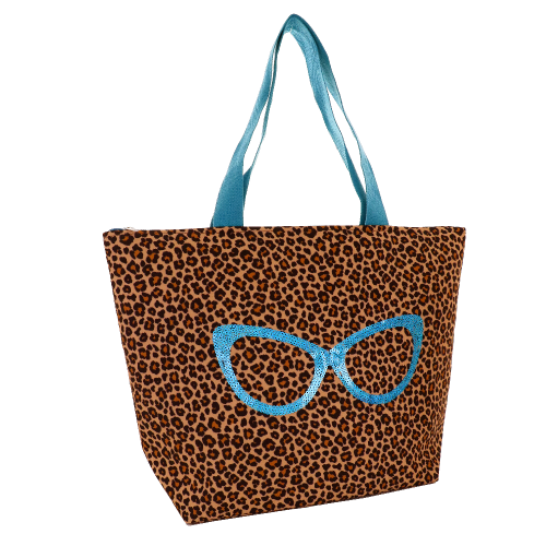 BORSA MARE L BE GLAM LEO TURCHESE