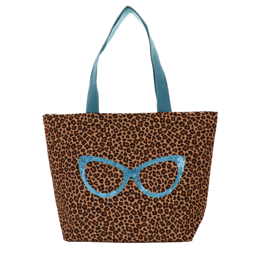 BORSA MARE L BE GLAM LEO TURCHESE