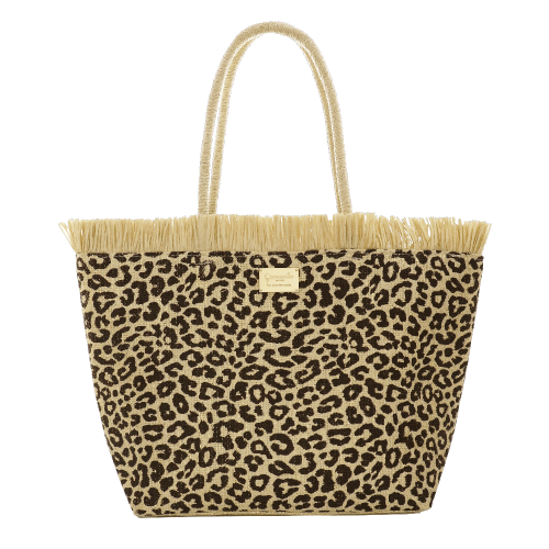 BORSA MARE L LEO LUREX NERO SC/P/T