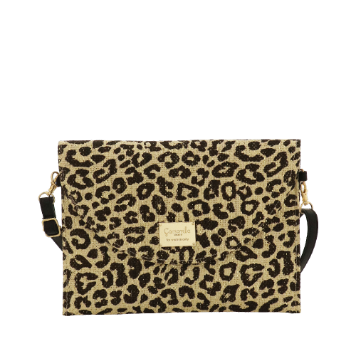 BORSA TRACOLLA MARE LEO LUREX NERO