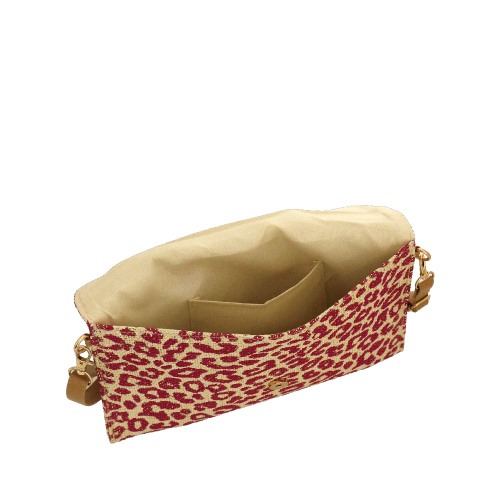BORSA TRACOLLA MARE LEO LUREX FUCSIA
