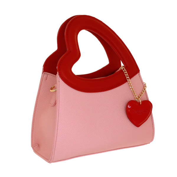 BORSA MANO S YES LOVE ROSA