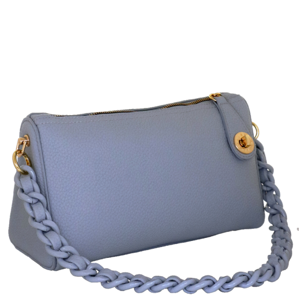BORSA SPALLA CHEWING BAG AZZURRO