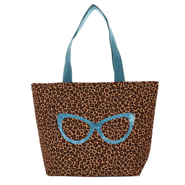 BORSA MARE L BE GLAM LEO TURCHESE