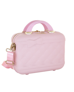 VANITY CASE C/TRACOLLA BABY PINK 15LT