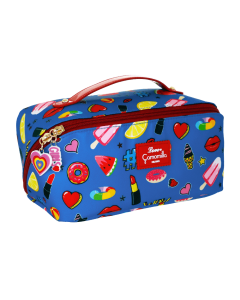 BEAUTY BAG M CANDY LIPS BLU T