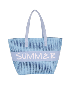BORSA MARE L CROCHET SUMMER TURCHESE