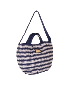 BORSA CITY S RIGA CROCHET BLU