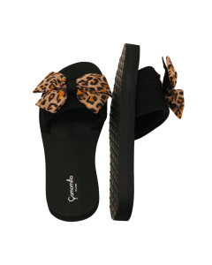 SLIDERS LEOPARD BOW C