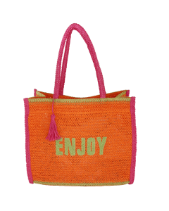 BORSA MARE M CROCHET COLORFUL ARANCIONE