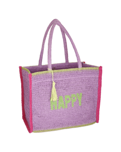 BORSA MARE M CROCHET COLORFUL LILLA T