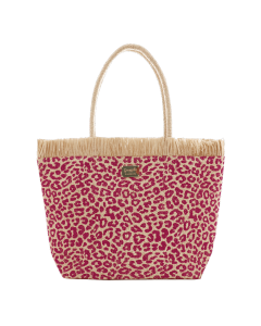 BORSA MARE L LEO LUREX FUCSIA T