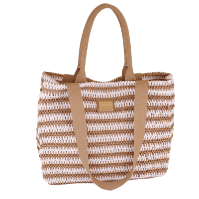 BORSA CITY M RIGA CROCHET BEIGE SC/P/C/T