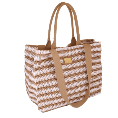 BORSA CITY M RIGA CROCHET BEIGE SC/P/C/T